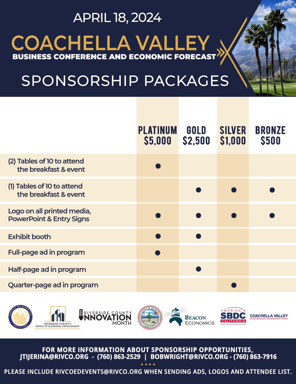 sponsorship package opportunities 