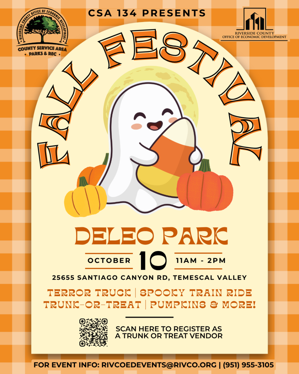 Fall Festival at Deleo Park, Trunk or Treat event on October 10, 2026