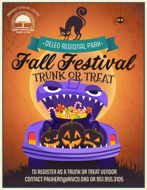 trunk or treat deleo regional park