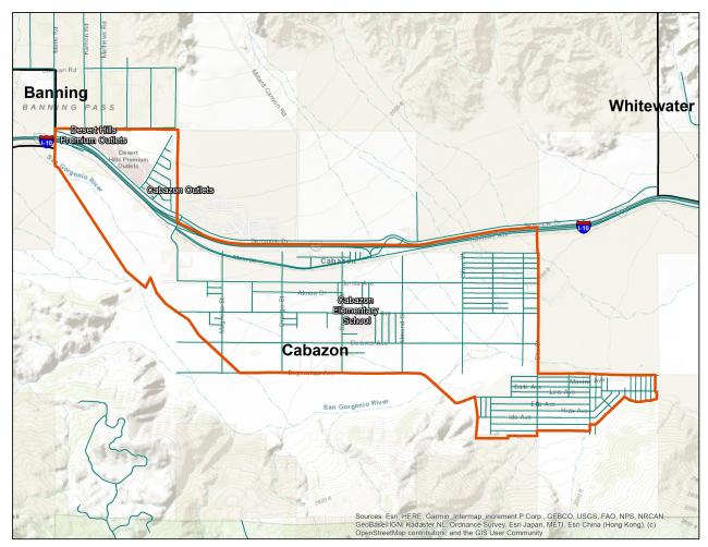 Cabazon Map