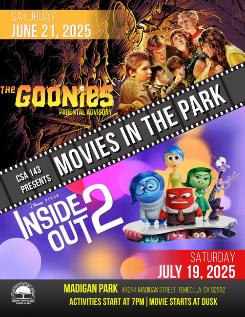 Movies in the park - Madigan