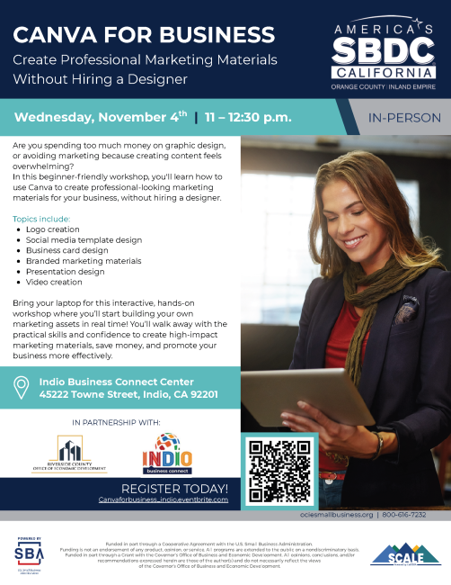 CANVA Workshop Flyer