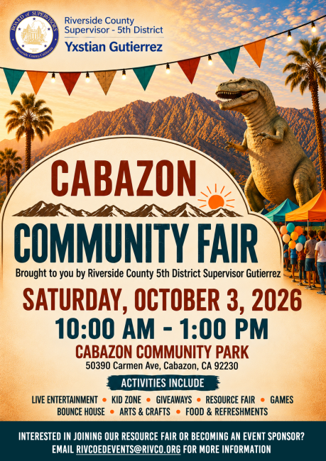 Cabazon Community Fair Flyer